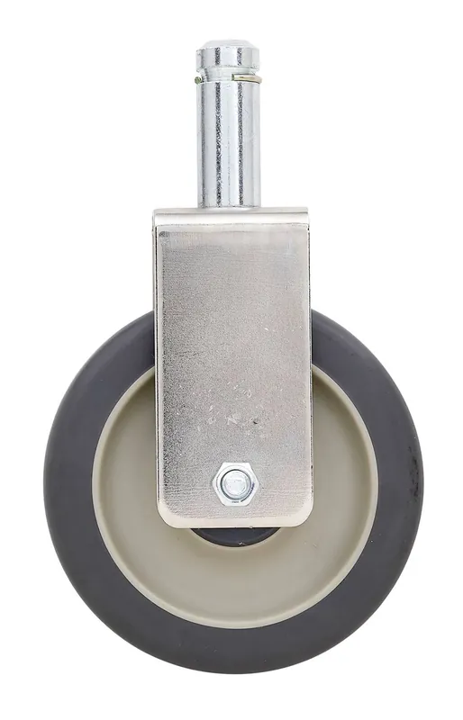 Metro 5MPR Stem/Rigid Caster with Polyurethane Wheel Tread, No Brake, 5"