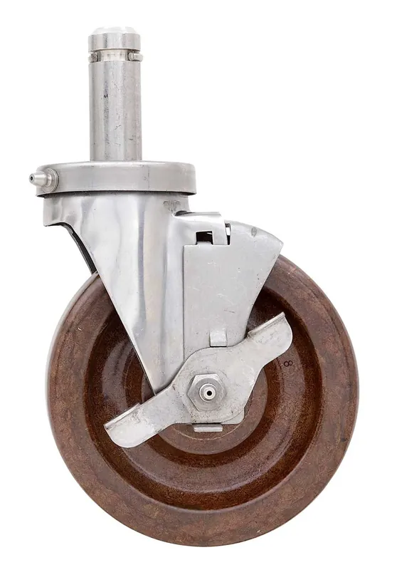 Metro 5MHTPB High-temp Autoclave Phenolic Stem Casters, Braking, 5"