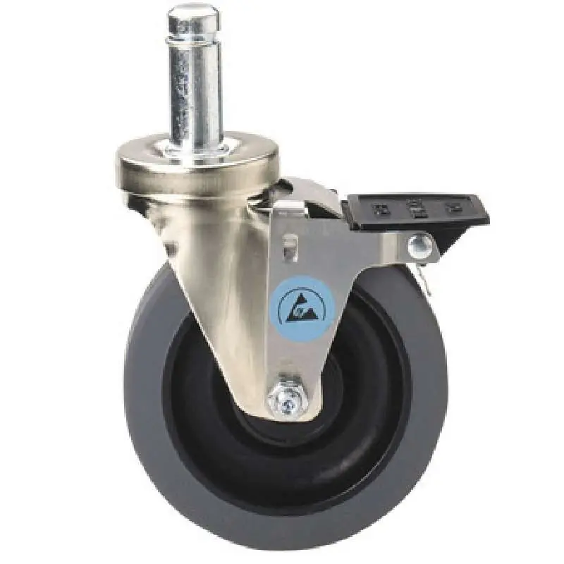 Metro 5MBESD Non-Marking Conductive Caster, Braking, 5"
