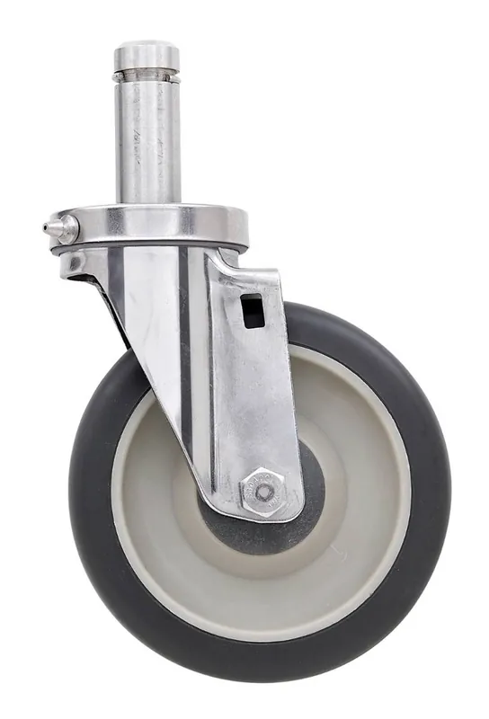 Metro 5MPGSA Wet App. Caster with Stainless Housing, No Brake, 5"