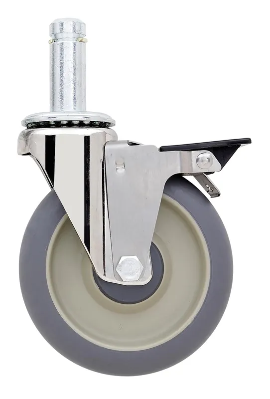 Metro 5MDBA High Modulus Standard Dry App. Caster with Donut Bumper, Braking, 5"