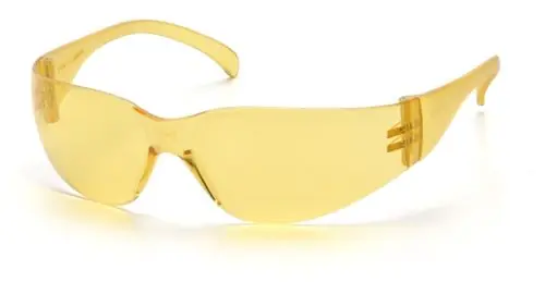 Pyramex S4130S Intruder Safety Glasses with Amber Frame & Amber Hardcoat Lens