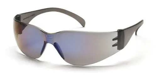 Pyramex S4175S Intruder Safety Glasses with Blue Mirror Frame & Blue Mirror Hardcoat Lens