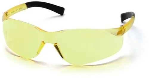 Pyramex S2530SN Mini Ztek Safety Glasses with Amber Frame & Amber Lens