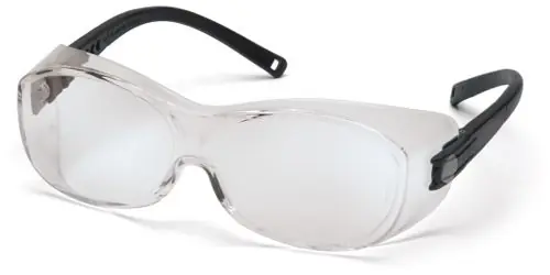 Pyramex S3510SJ OTS Over Prescription Safety Glasses with Black Frame & Clear Lens