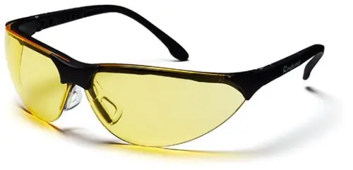 Pyramex SB2830S Rendezvous Safety Glasses with Black Frame & Amber Lens