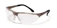 Pyramex SCG2810ST Rendezvous Safety Glasses with Crystal Gray Frame & Clear Anti-Fog Lens