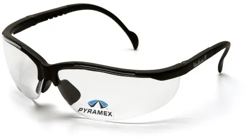 Pyramex SB1810R30 V2 Readers Safety Glasses with 3.0x Magnification, Black Frame & Clear Lens