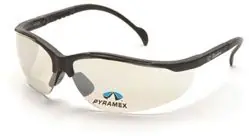 Pyramex SB1880R15 V2 Readers Safety Glasses with 1.5x Magnification, Black Frame & Indoor/Outdoor Mirror Lens