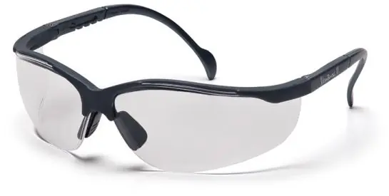 Pyramex SSG1810S Venture II Wrap Around Safety Glasses with Slate Gray Frame & Clear Lens