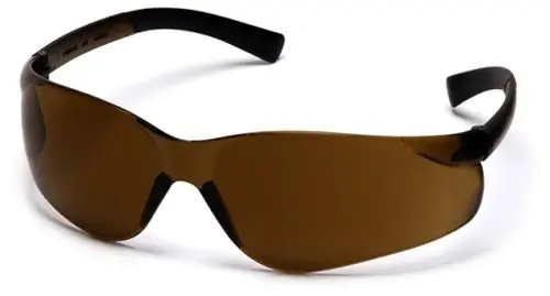 Pyramex S2515S Ztek Safety Glasses with Coffee Frame & Coffee Lens
