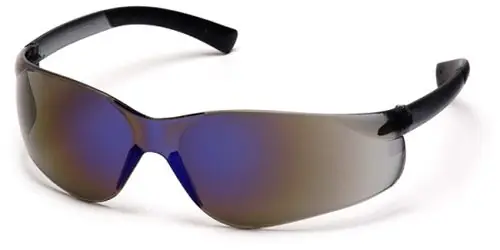 Pyramex S2575S Ztek Safety Glasses with Blue Mirror Frame & Blue Mirror Lens