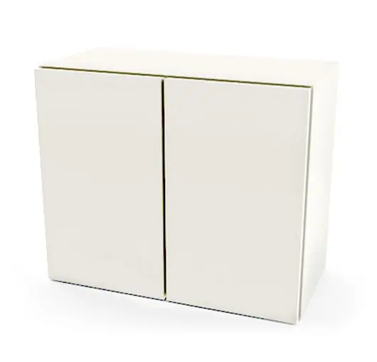 UMF Medical 6074QW Modular Lab Wall Mounted Cabinet with 2 Doors & 1 Adjustable Shelf, White, 24" x 20" x 11"