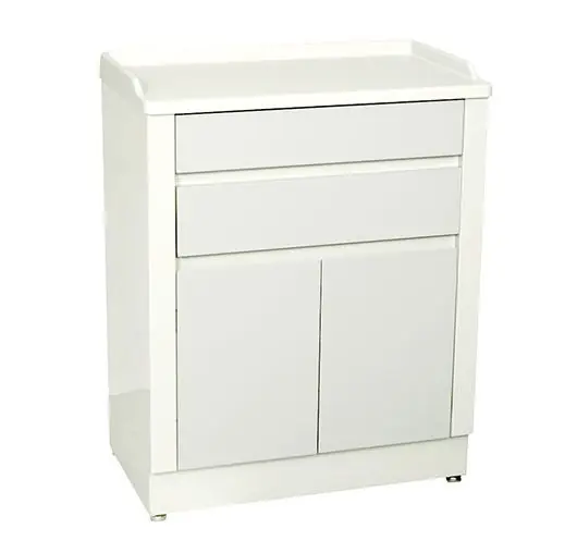 UMF Medical 6120QW Treatment Cabinet with 2 Doors, 2 Drawers & 1 Shelf, White, 27" x 34" x 16"