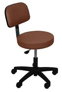 UMF Medical 6746 Ultra Comfort Lab Stool with Backrest - Vinyl
