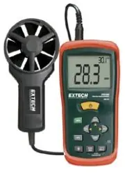 Extech AN100 CFM/CMM Mini Vane Thermo-Anemometer with IR Thermometer