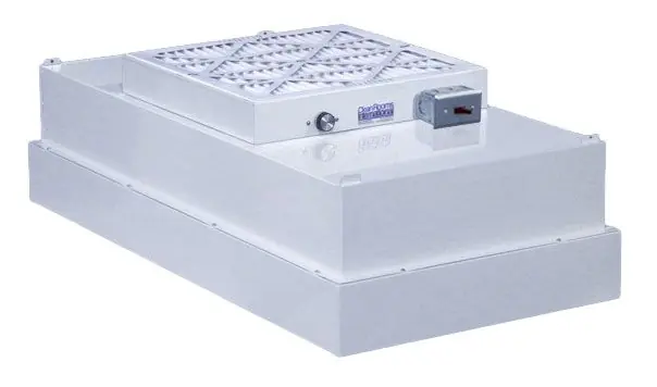 CleanPro® 12326 2‘ x 4‘ Fan Filter Unit with Roomside Replaceable HEPA Filter, Motor & Light Fixture, 115V