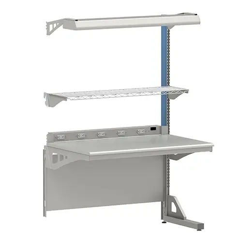 Arlink 8000 Series Single-Sided Workstation Add-On with Laminate Work Surface & Rounded Front Edge, 30" x 36" x 72"