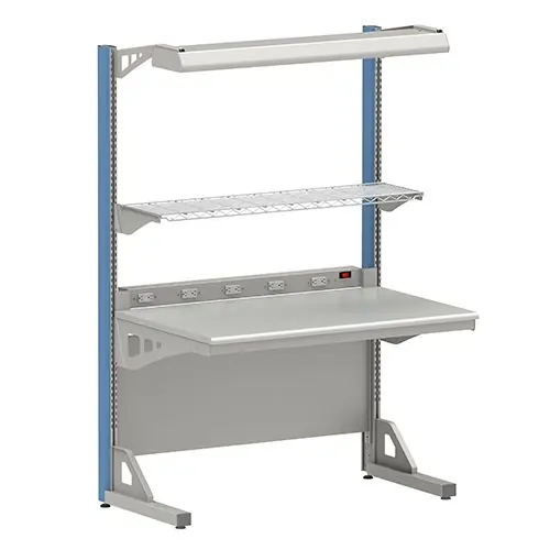 Arlink 8000 Series Single-Sided Workstation with Laminate Work Surface & Rounded Front Edge, 30" x 36" x 84"