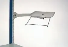Arlink 8878 Monitor Shelf with Keyboard Holder, 75 lb. Cap.