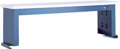 Treston 15" x 72" x 18" Instrument Shelf with ESD Laminate for Workmaster Workbenches, EZE Blue