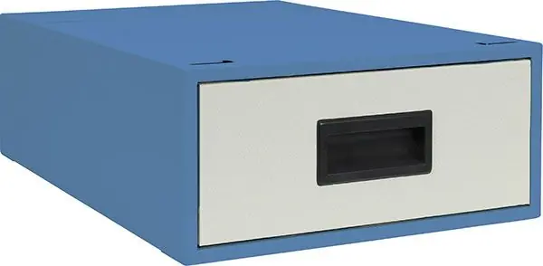 Treston 12" x 15" x 18" Single File Drawer for Workmaster Workbenches, Sky Blue