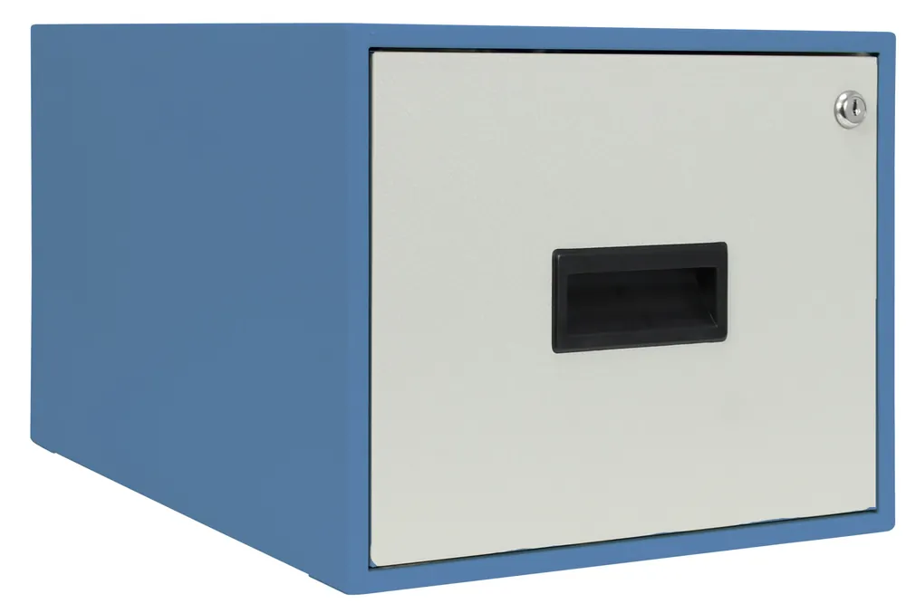 Treston 12" x 15" x 18" Single Cabinet with Door for Workmaster Workbenches, EZE Blue