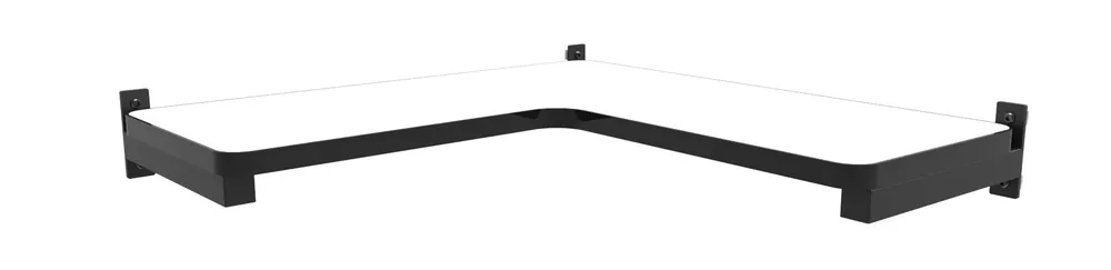 Production Basics 8486 Corner Shelf with Laminate Surface, 15" x 48"