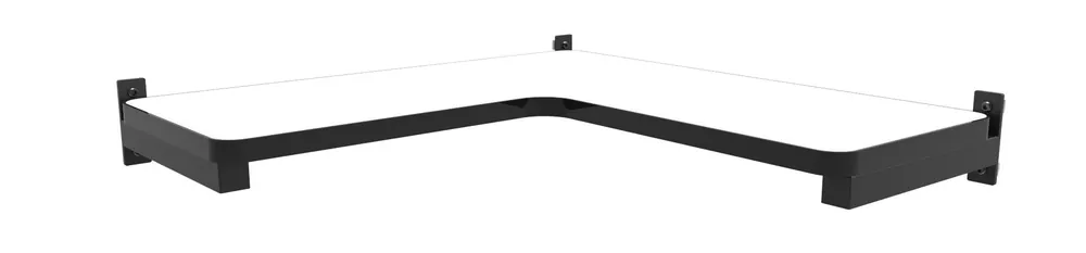 Production Basics 8488 Corner Shelf with ESD Laminate, 15" x 36"