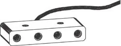 Production Basics 8870 Uninstalled 4-Jack Wrist Strap Grounder