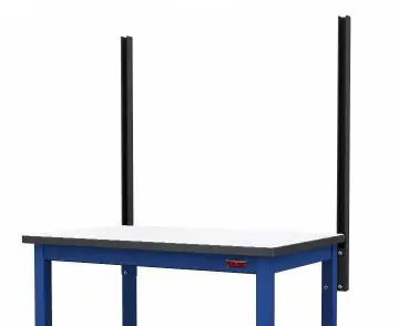 Production Basics 8536 Uprights with Mounting Kit for 4-Leg Workbenches, 60"