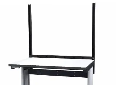 Production Basics 8540 Uprights with Mounting Kit for Dual-Leg Easy-Lift Workbenches, 60"