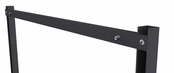 Production Basics 8330 Air Rail with 2 Connectors, 48"