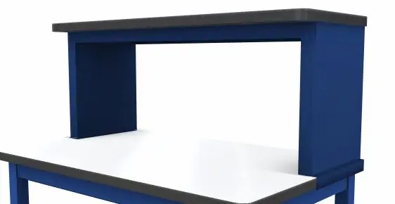 Production Basics 8469 Riser Shelf with Laminate Surface for RTW Series Workbenches, 18" x 72"