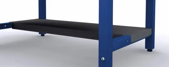 Production Basics 8479 Under-Surface Metal Shelf for RTW Series Workbenches, 12" x 36"