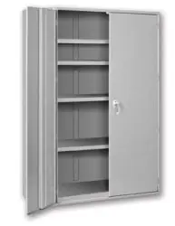 Pucel HDSC-3672-19-4 Heavy-Duty Storage Cabinet with 4 Shelves, 19" x 36" x 72"