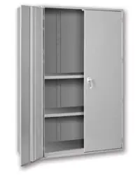 Pucel HDSC-4848-19-2 Heavy-Duty Storage Cabinet with 2 Shelves, 19" x 48" x 48"