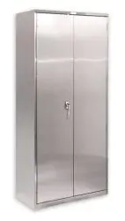 Pucel HDSC-SS-3678-24-4 Heavy-Duty Stainless Steel Storage Cabinet with 4 Shelves, 24" x 36" x 78"