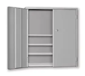 Pucel WBC-2630-3 Wall & Bench Storage Cabinet with 3 Shelves, 9" x 26.5" x 30"