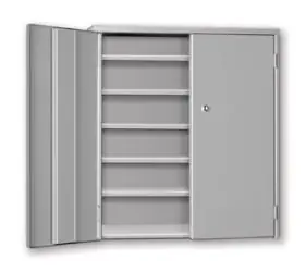 Pucel WBC-2630-6 Wall & Bench Storage Cabinet with 6 Shelves, 9" x 26.5" x 30"