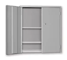 Pucel WBC-3524-2 Wall & Bench Storage Cabinet with 2 Shelves, 9" x 35" x 24"