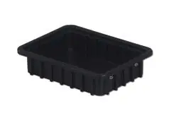 LEWISBins DC1025-XL ESD-Safe Conductive Divider Container, Black, 8.3" x 10.8" x 2.5"