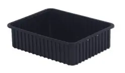 LEWISBins DC3060-XL ESD-Safe Conductive Divider Container, Black, 17.4" x 22.4" x 6"