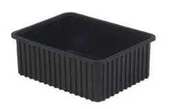 LEWISBins DC3080-XL ESD-Safe Conductive Divider Container, Black, 17.4" x 22.4" x 8"
