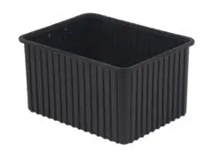 LEWISBins DC3120-XL ESD-Safe Conductive Divider Container, Black, 17.4" x 22.4" x 12"