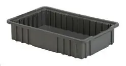 LEWISBins NDC2035 Divider Box Container, Gray, 10.9" x 16.5" x 3.5"