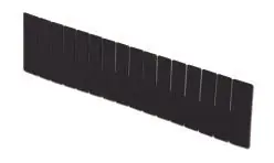 LEWISBins DV2280-XL Conductive Vertical Divider for Divider Boxes, Black, 7.4" Tall