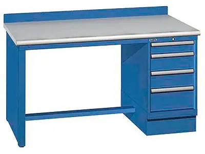 Lista XSTB33-72PT 30" x 72" Technical Workstation with Laminate Work Surface & Single Drawer Bank
