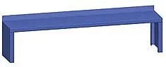 Lista XSSRS60-1 Stationary Riser Shelf with Back Stop, 10.5" x 60" x 13.5"