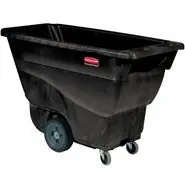Rubbermaid 9T13 Foam Molded Tilt Truck, Black, 27" x 57" x 34"